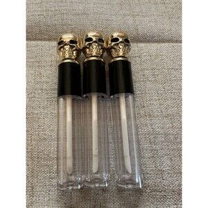 5ml Skull-Shaped Empty Lip Gloss Tubes Gold Pack Of 10 Gift Party Favor Custom